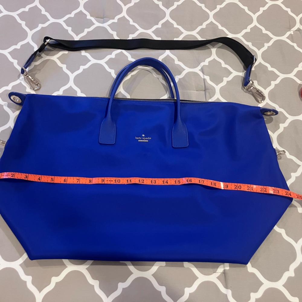 Kate Spade LYLA cobalt weekender amazing condition